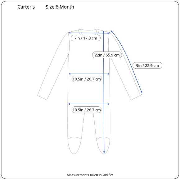 Carters Pink Animal Print Baby Girl Sleep & Play Pajamas Size 6M - Picture 6 of 9